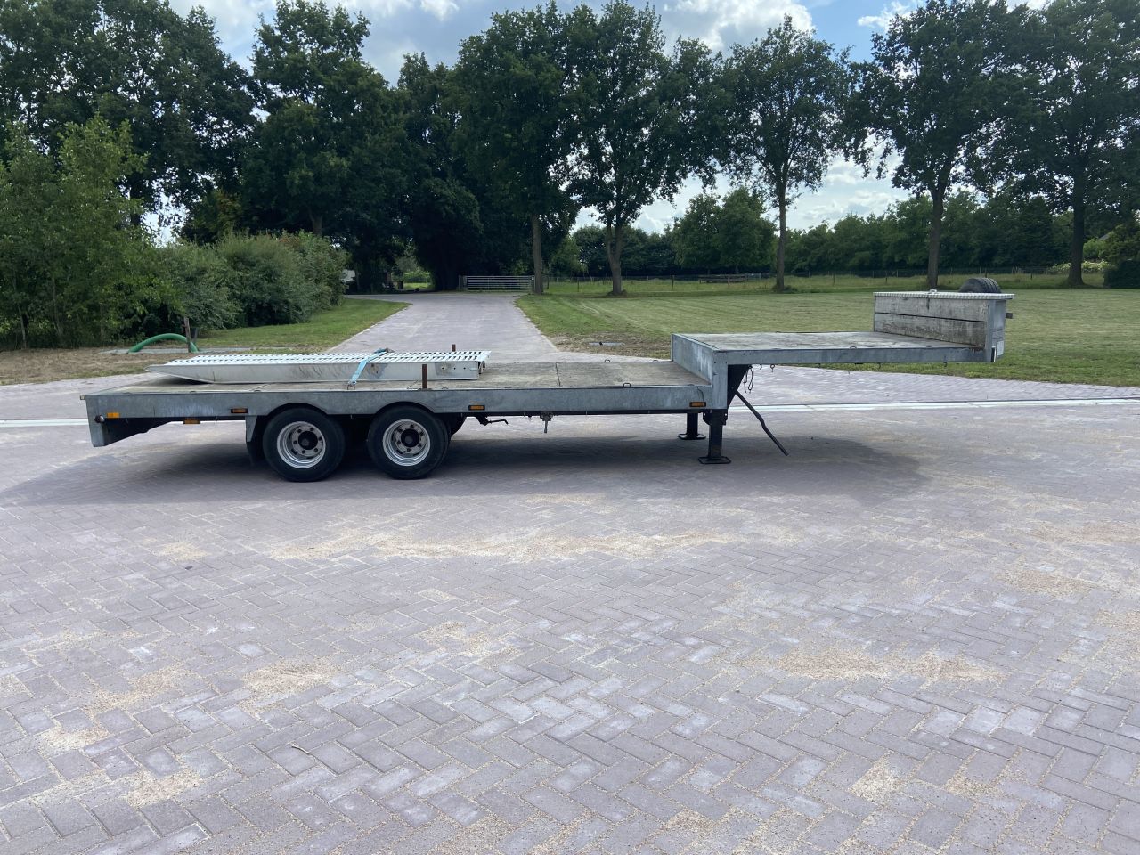 Be oplegger semi dieplader Kuiper 9 ton
