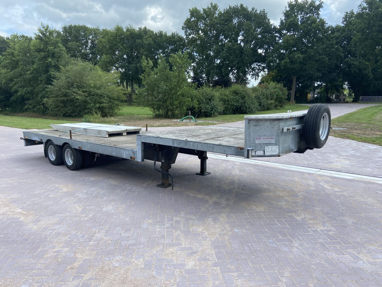 Be oplegger semi dieplader Kuiper 9 ton
