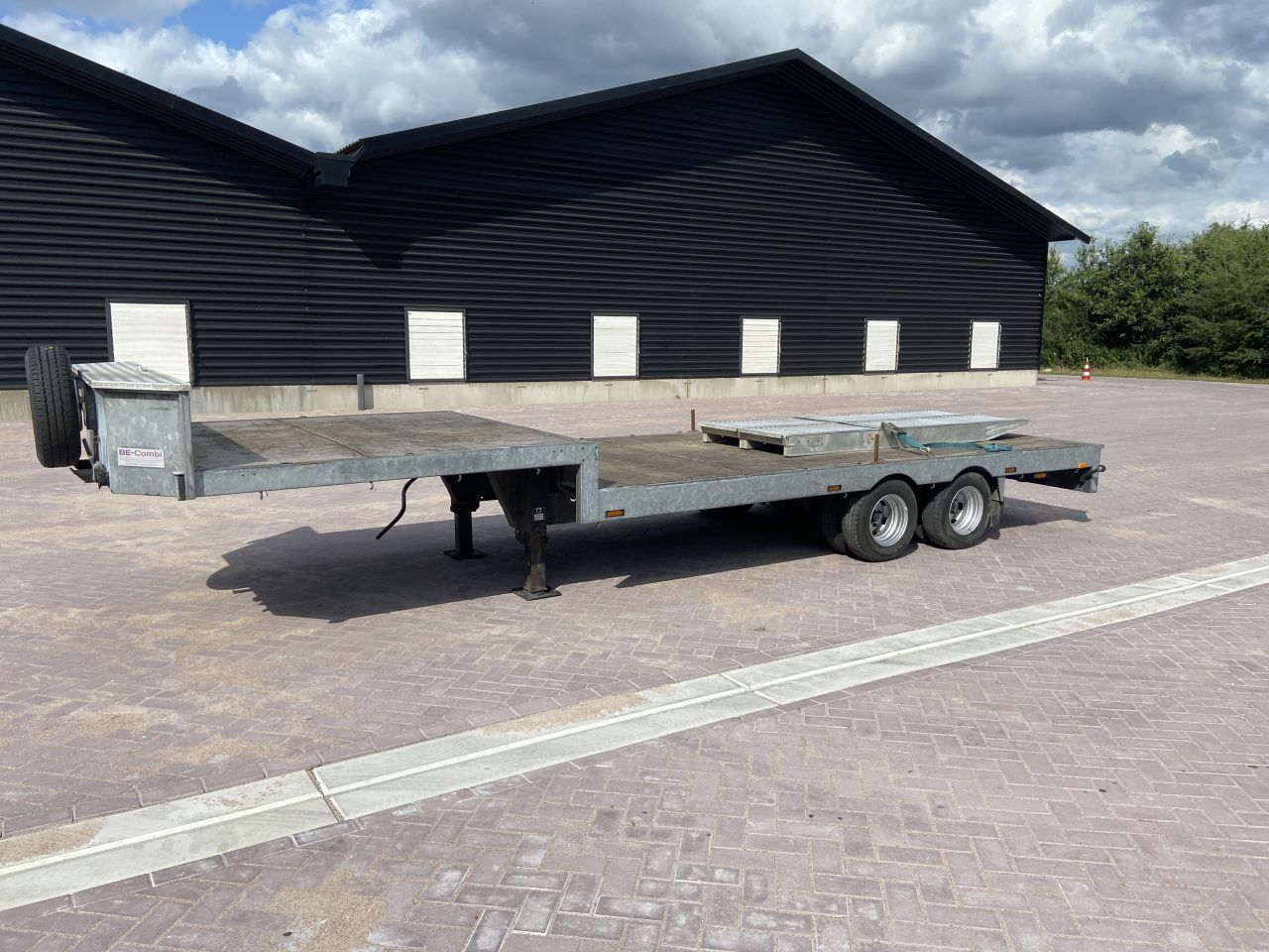 Be oplegger semi dieplader Kuiper 9 ton