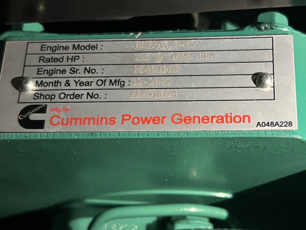 Cummins C170D5 - 170 kVA Generator - DPX-18511