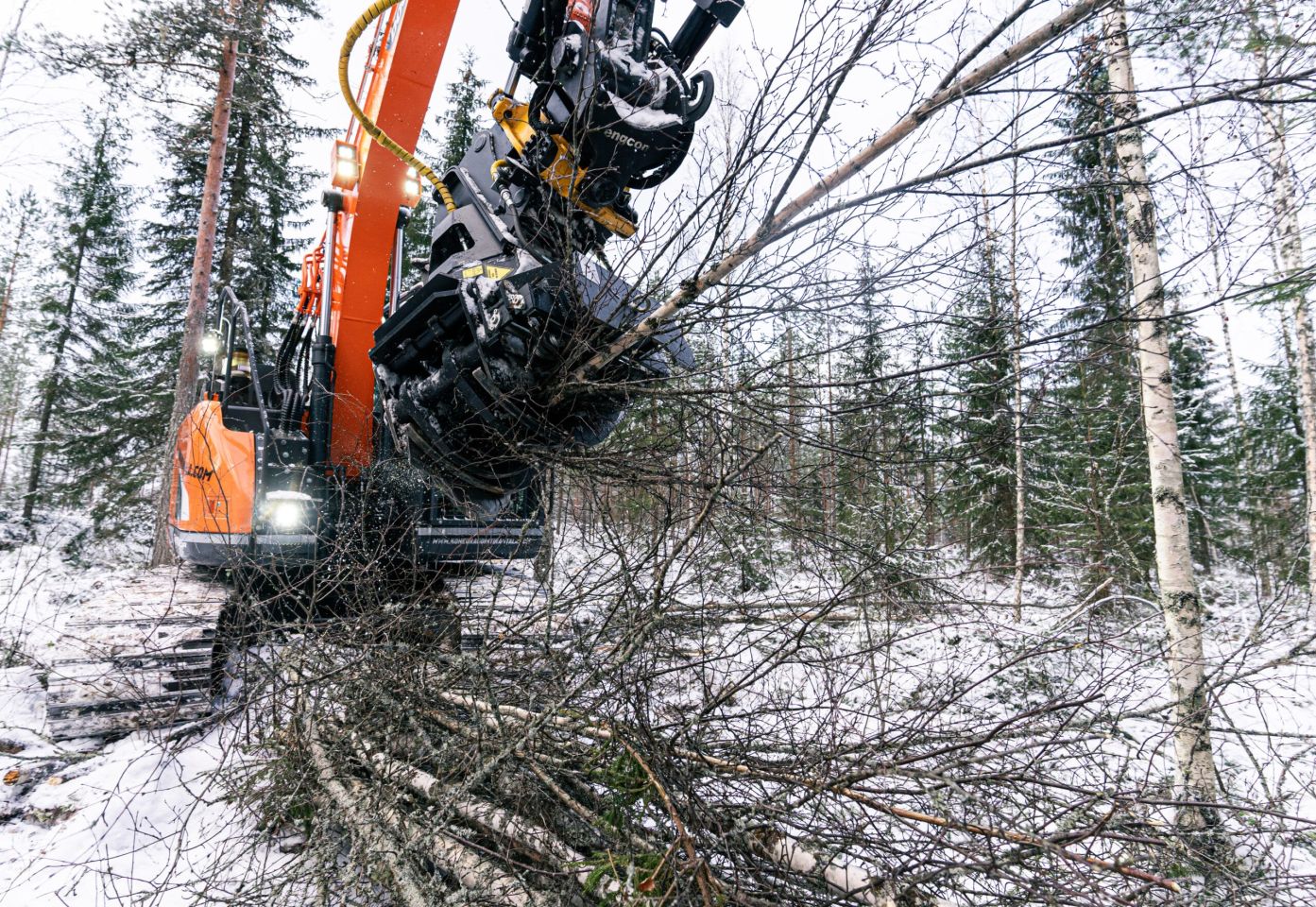 JAK Hydraulische boomknippers Tree shear grapple