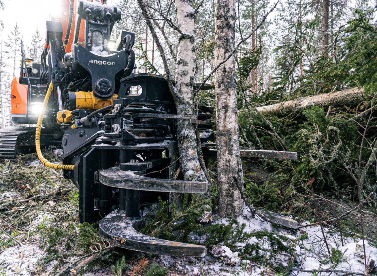 JAK Hydraulische boomknippers Tree shear grapple