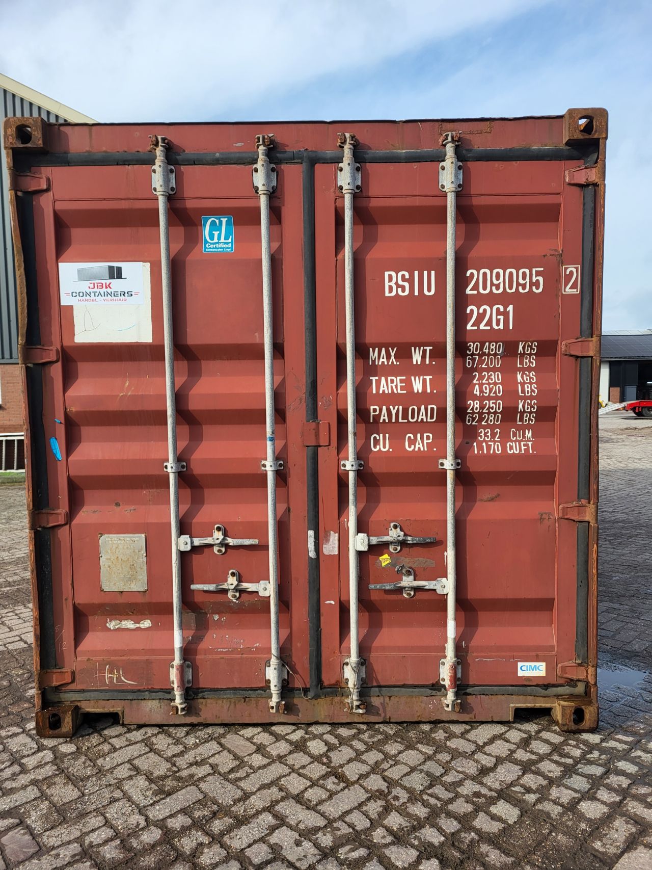 Zeecontainer 20ft B-kwaliteit