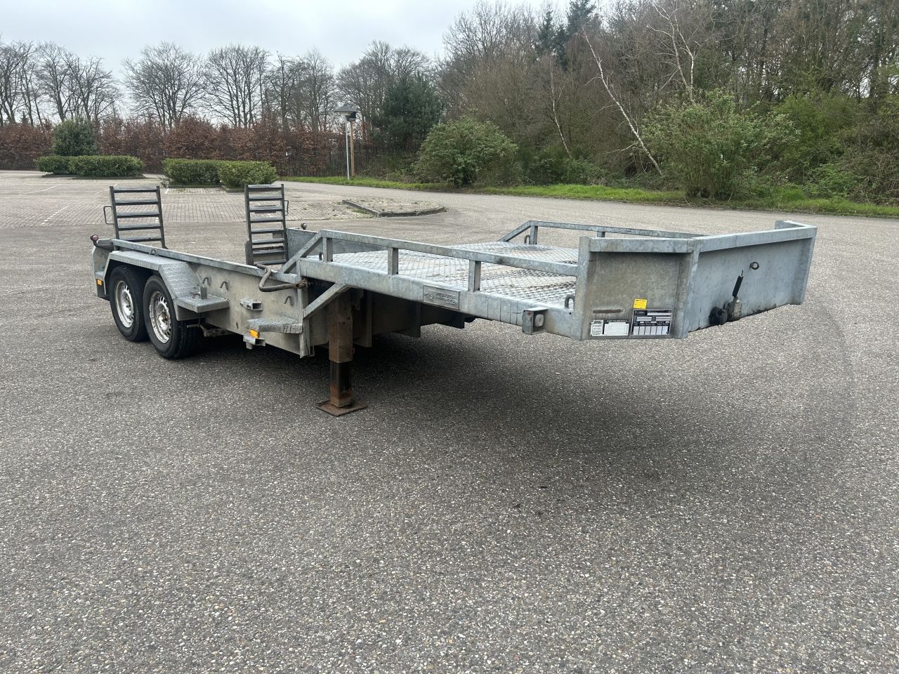 Be oplegger kuip dieplader Veldhuizen 5.2 ton