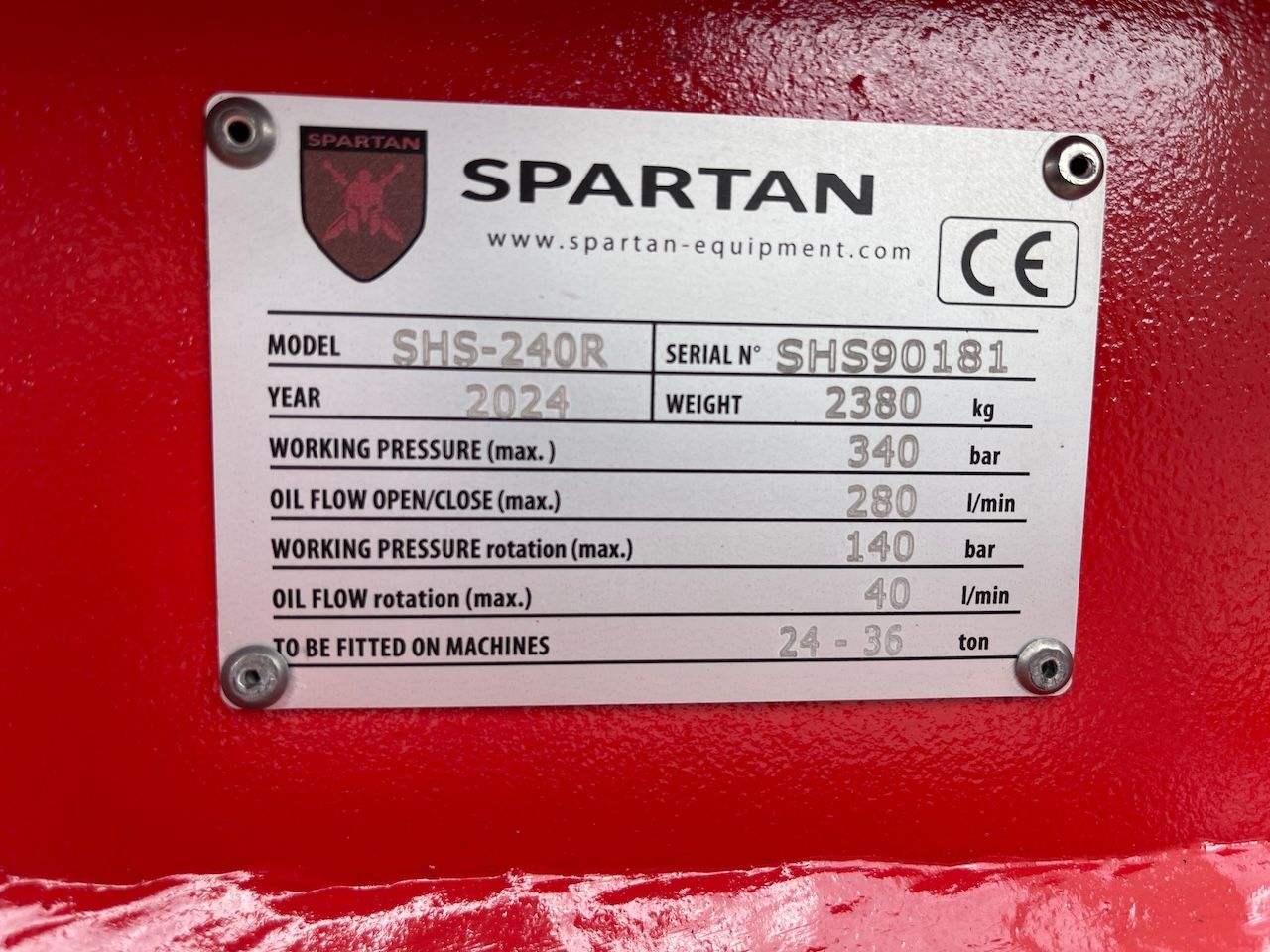 Spartan Metaal schaar SHS-240R Machine gew. 24-36 ton