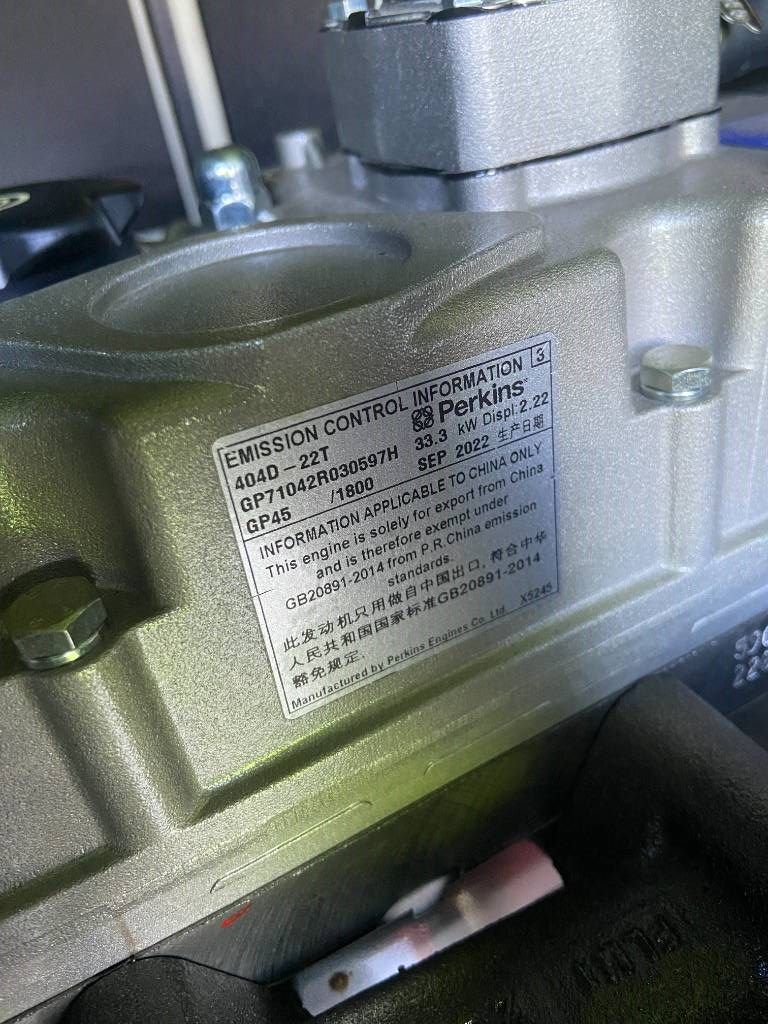 Perkins 404-22TG - 28 kVA Generator - DPX-19801.1