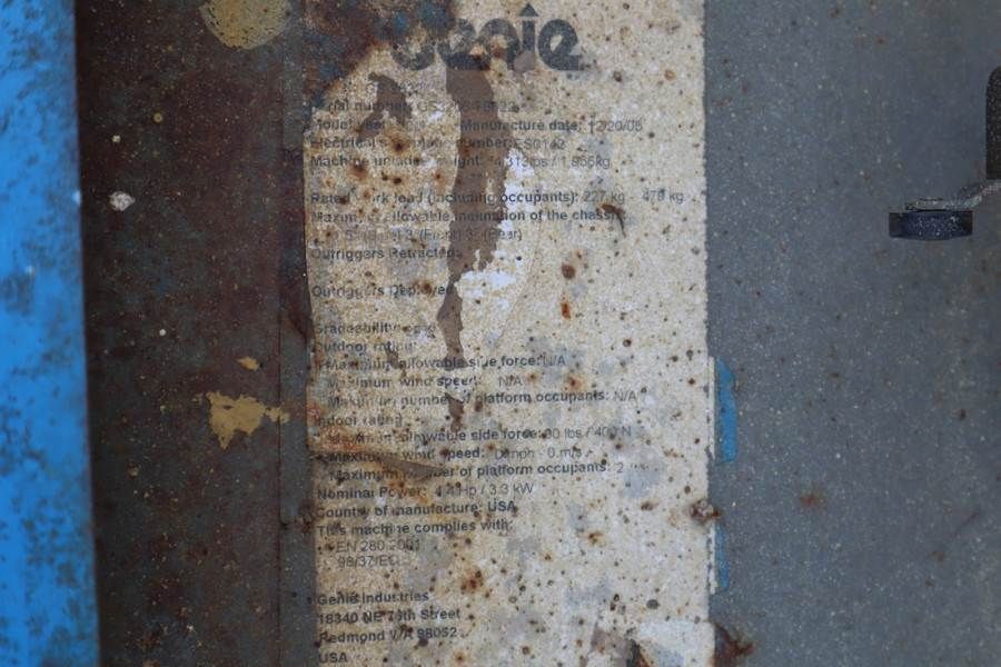 Genie GS2632 Electric, Working Height 10m, 227kg Capacit