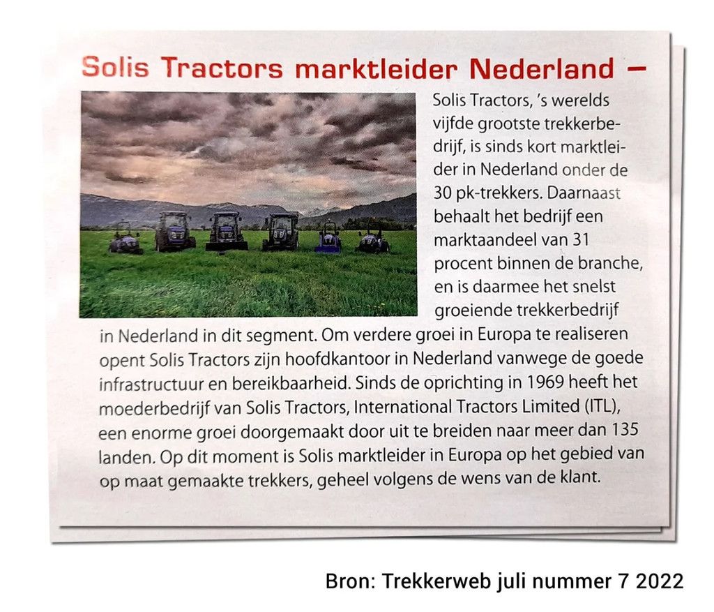 Solis 20 4wd / 0003 Draaiuren / Voorlader