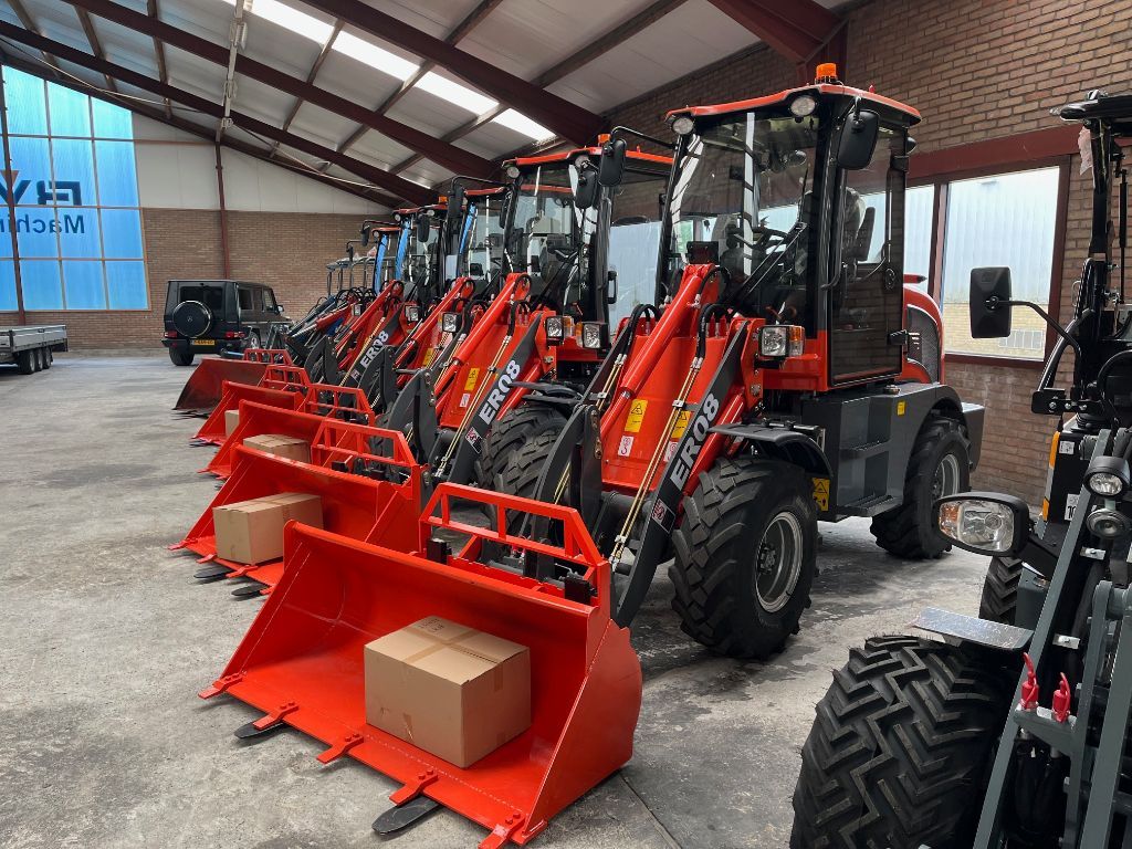 Nieuwe EVERUN ER08 Shovel / kniklader compleet met bak en vorken