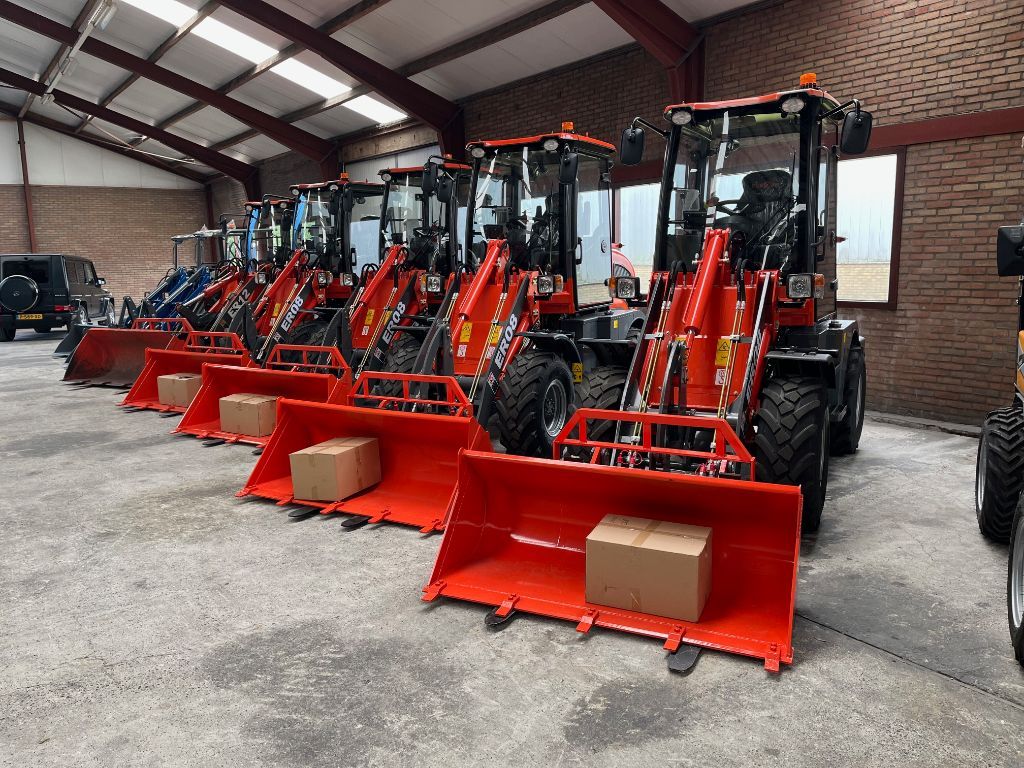 Nieuwe EVERUN ER08 Shovel / kniklader compleet met bak en vorken