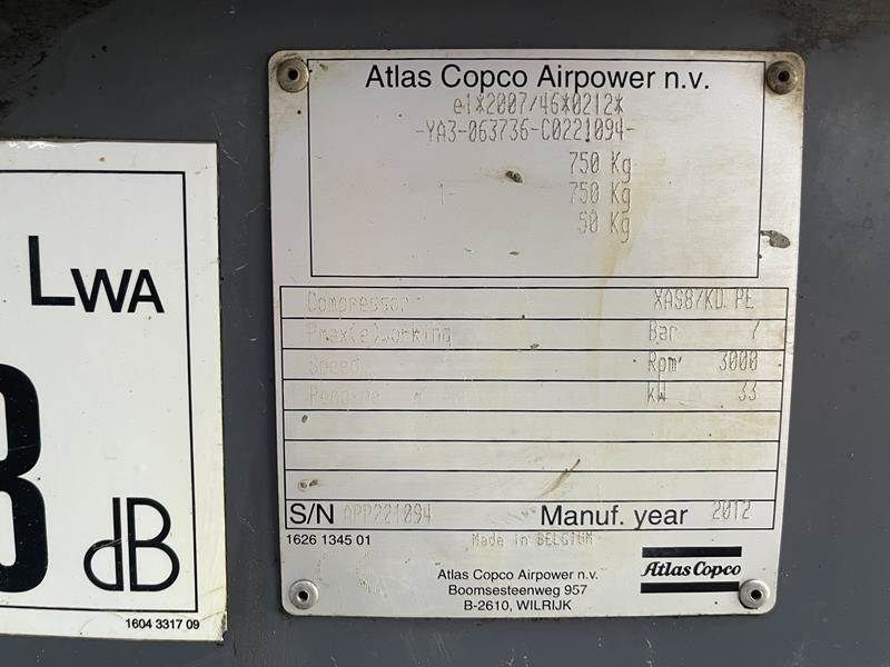 Atlas Copco XAS 87 KD