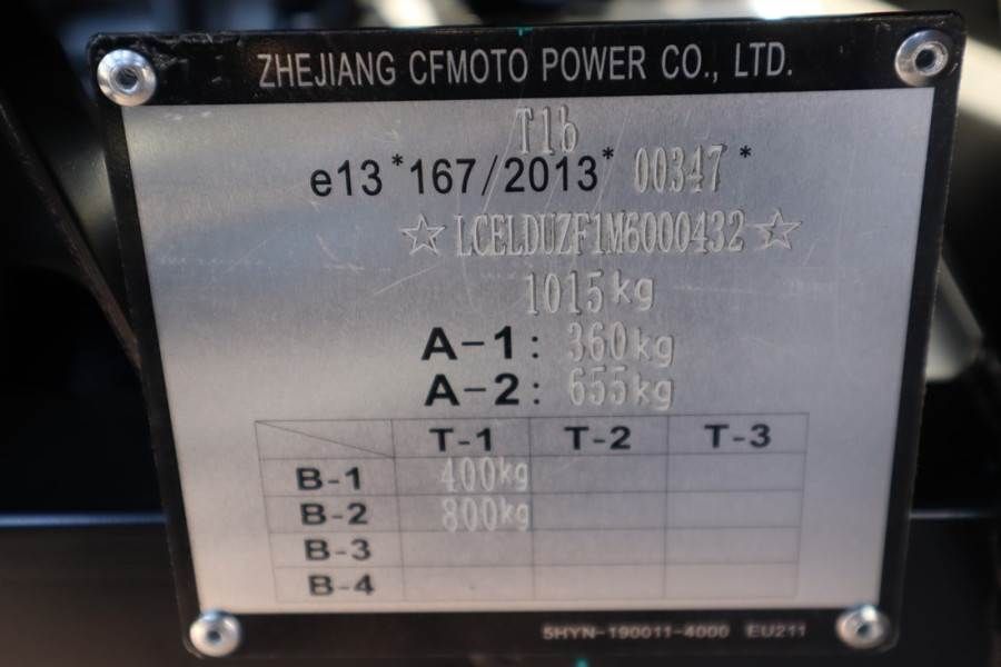 CFMoto UFORCE600 Valid Inspection, *Guarantee! Dutch Regi