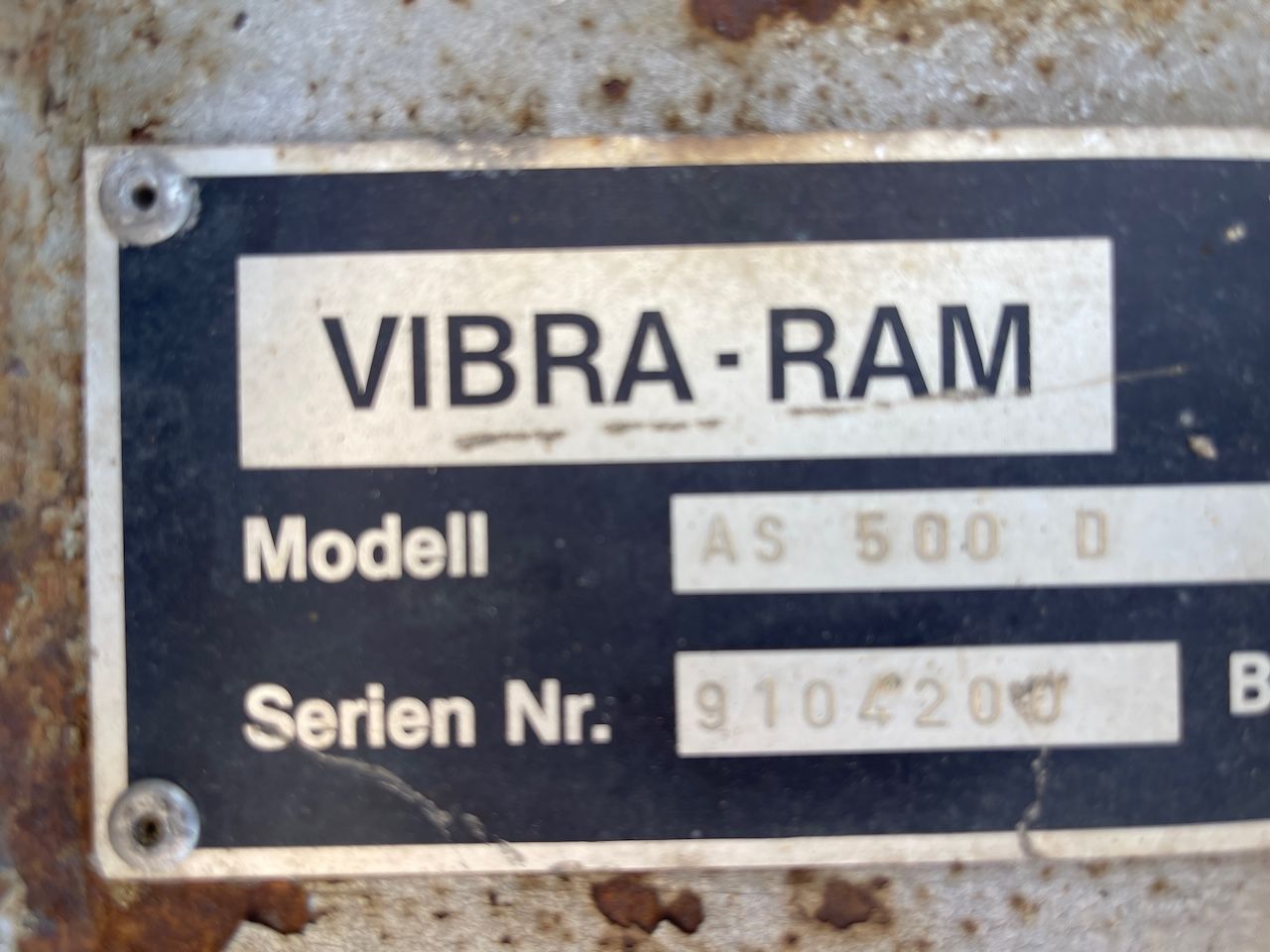 Vibra-Ram Metaal schaar AS500D Lehnhoff aansl