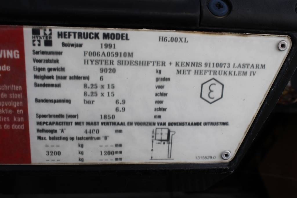 Hyster H 6.00 XL