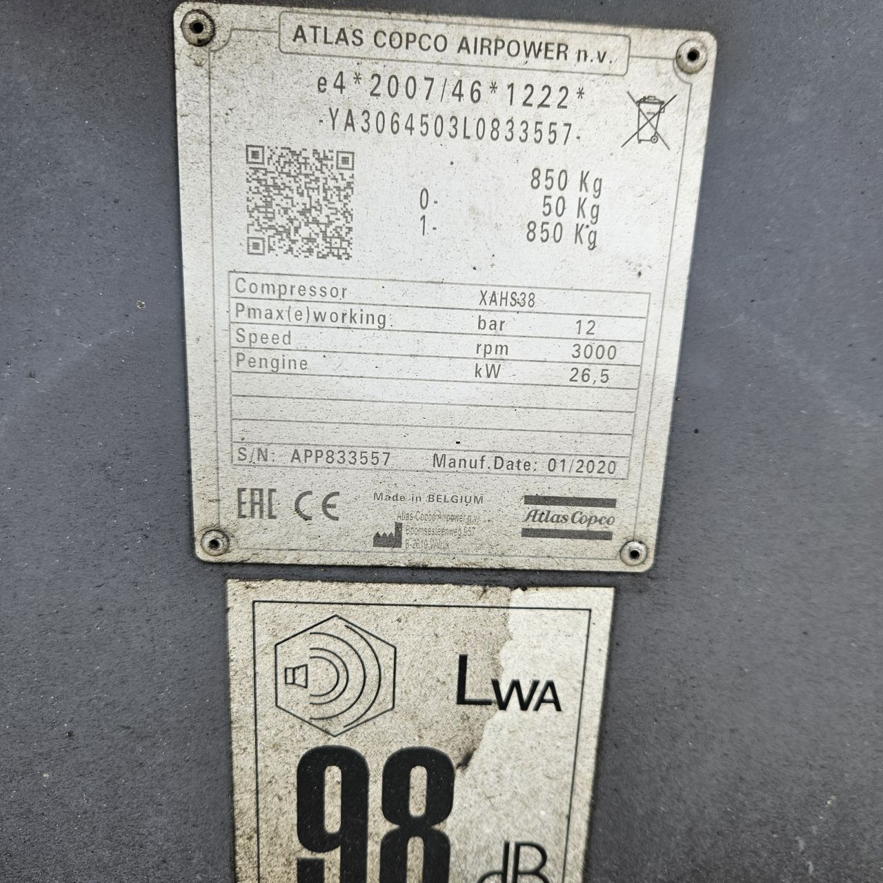 Atlas Copco XAHS38