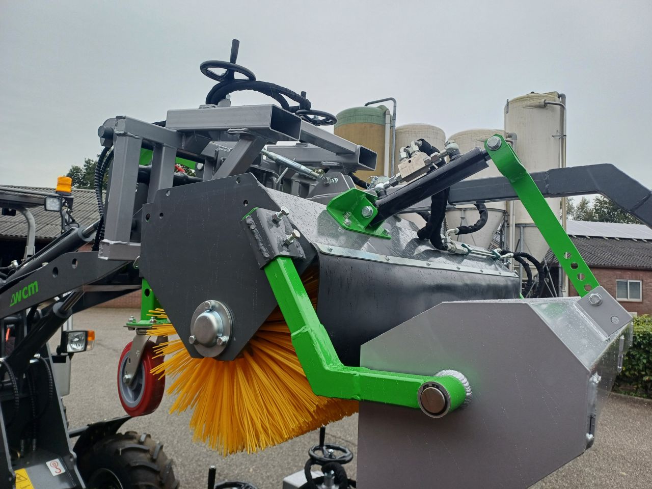 Rolbezem Hydraulische kiepen van de bak