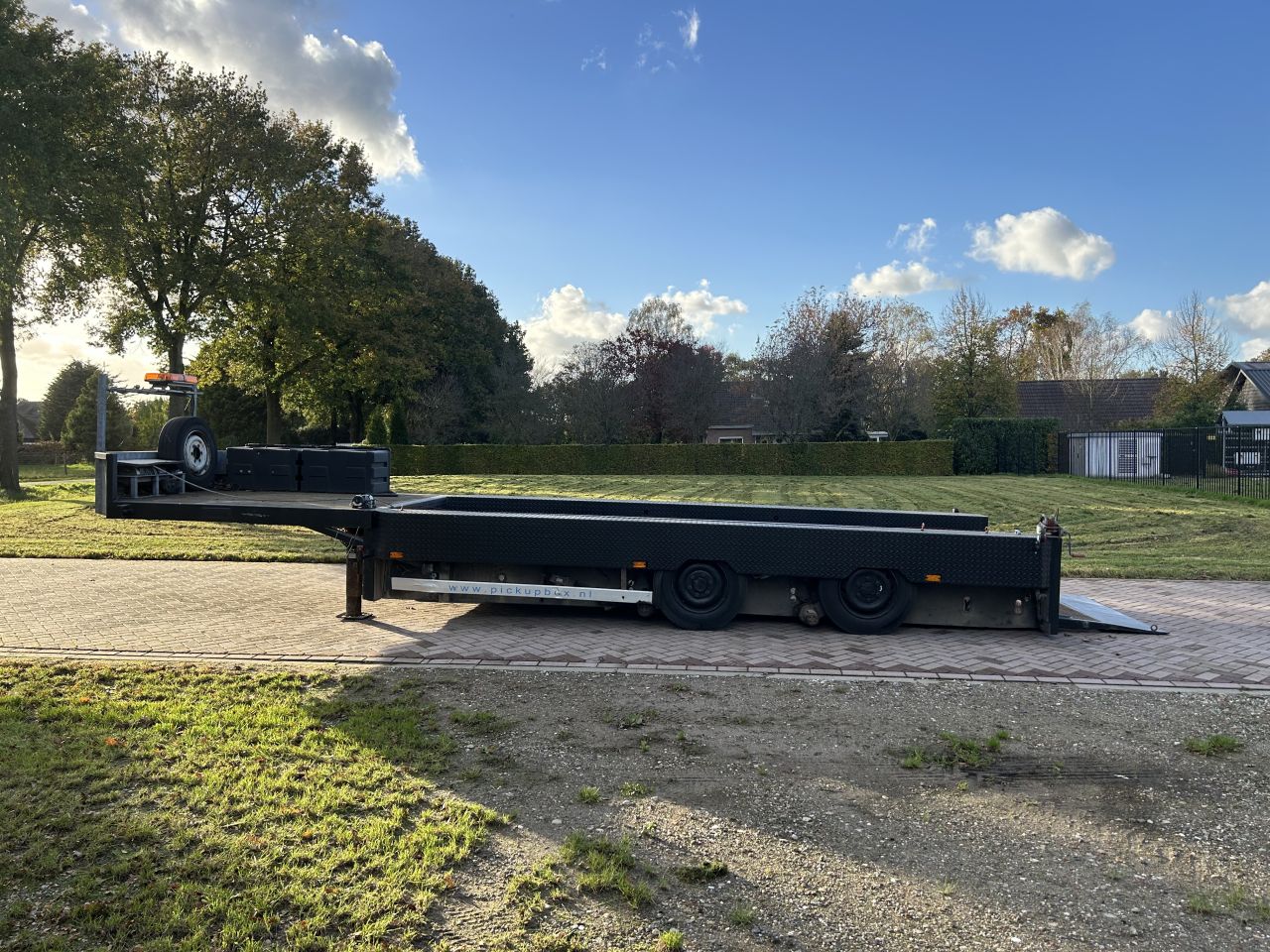 Be oplegger kuip LUCHTGEVEERDE DIEPLADER Veldhuizen 8 ton