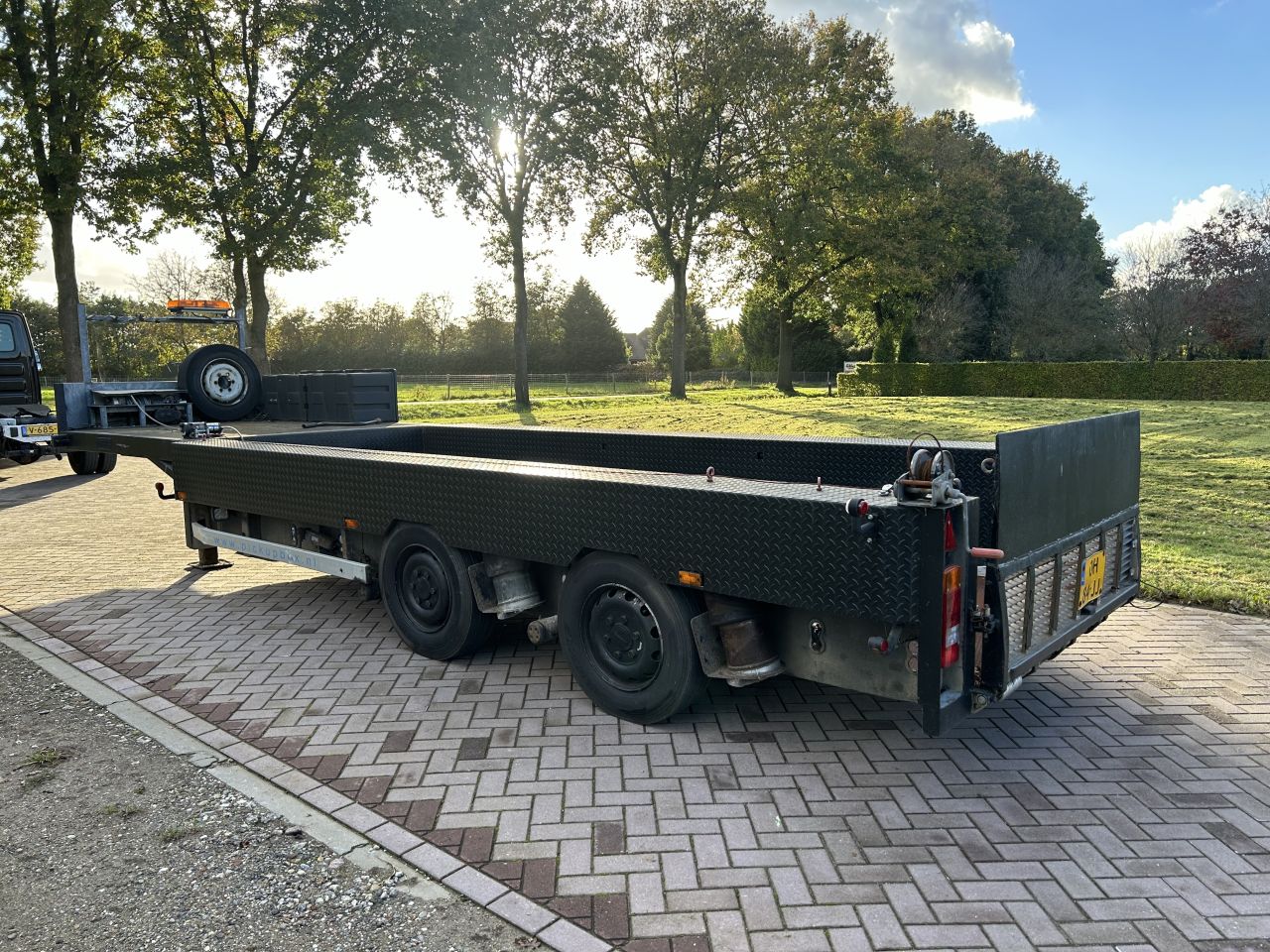 Be oplegger kuip LUCHTGEVEERDE DIEPLADER Veldhuizen 8 ton