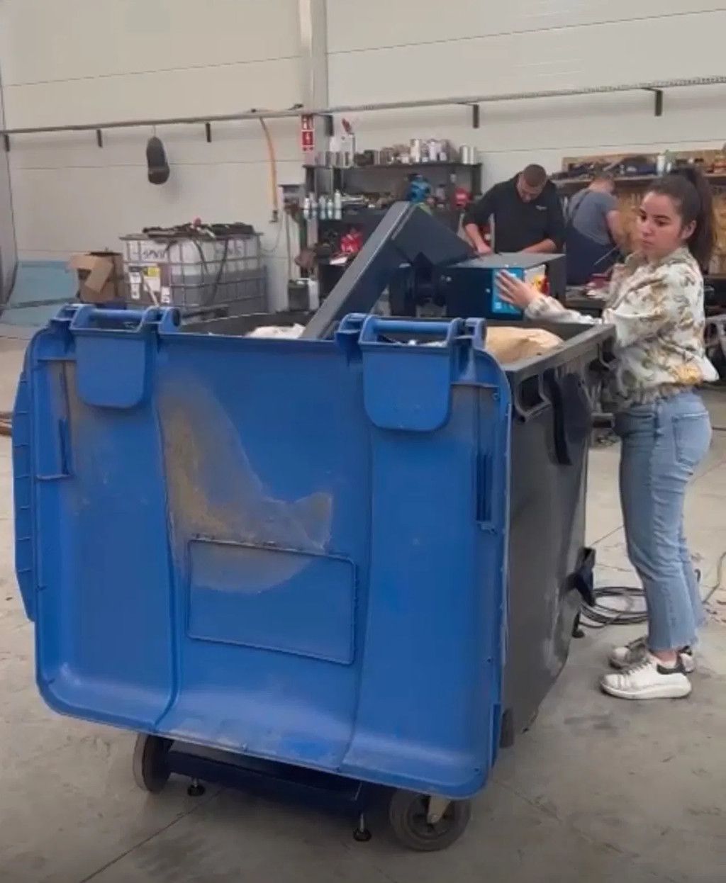 Sidalco Rolcontainer aandruk pers