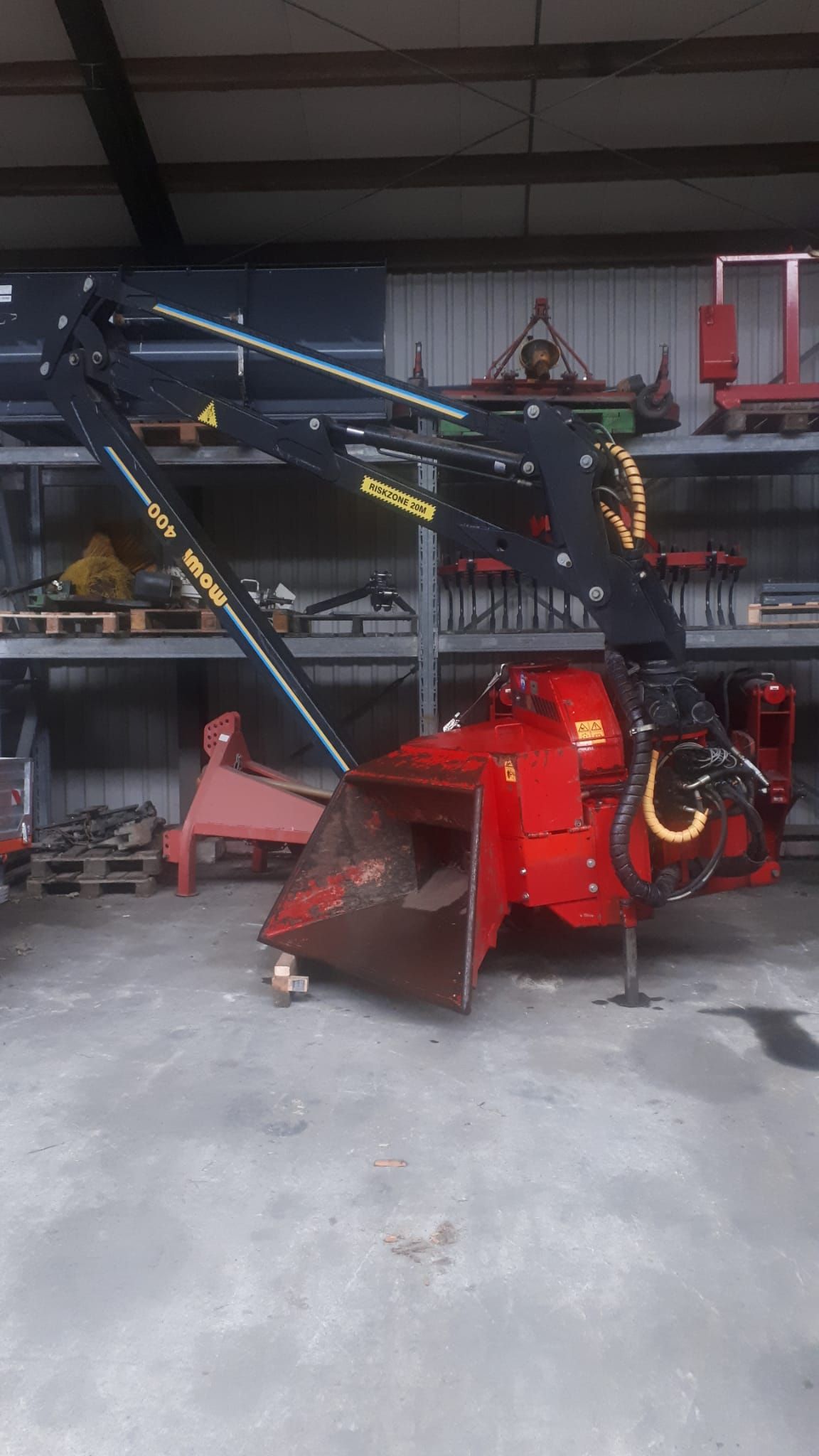 TP280 versnipperaar/hakselaar met kraan invoer