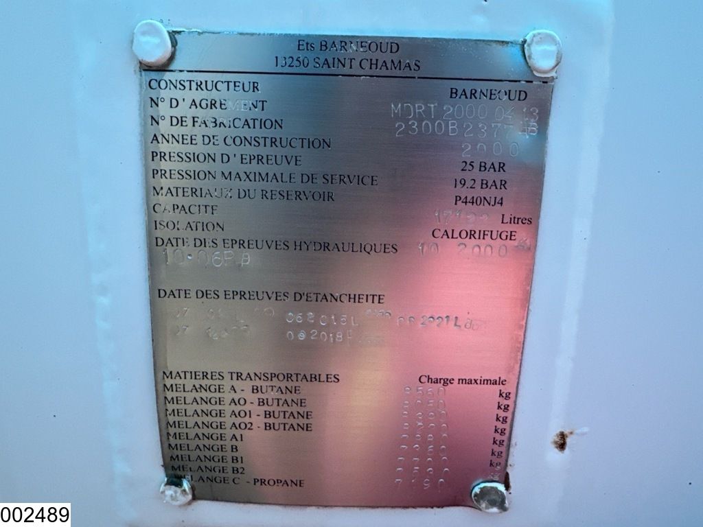 Renault Midlum 17122 Liter, LPG GPL, Gastank, Steel