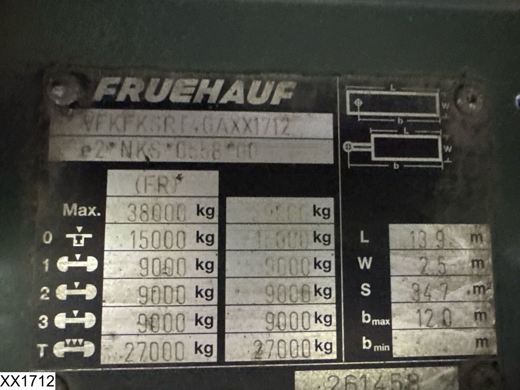 Fruehauf Tautliner Dhollandia
