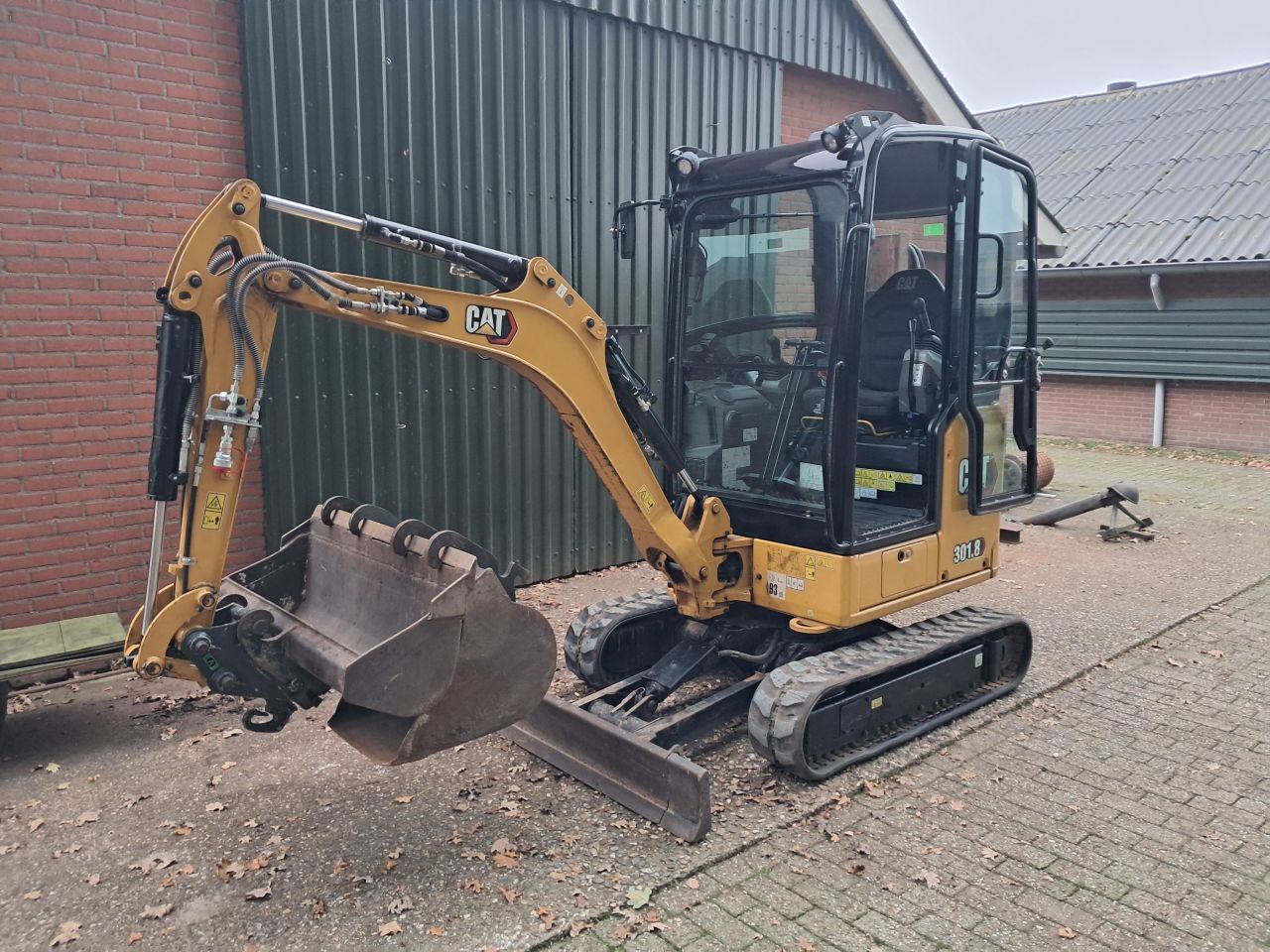 Minikraan 2 ton Catterpillar 301.8 bj 2022 1170 uur minigraver
