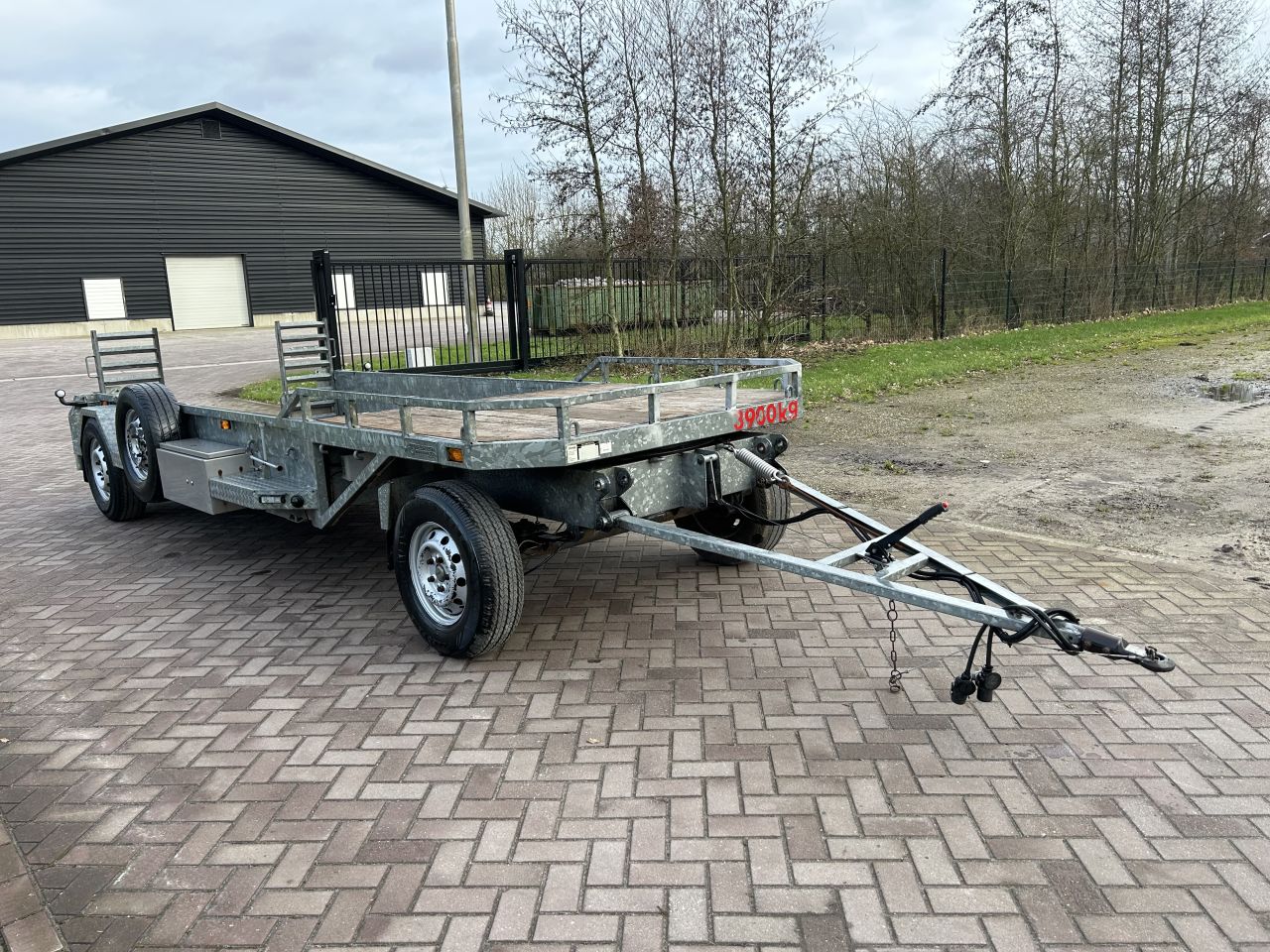 Veldhuizen schamel aanhangwagen 5.2 ton Hydro stop