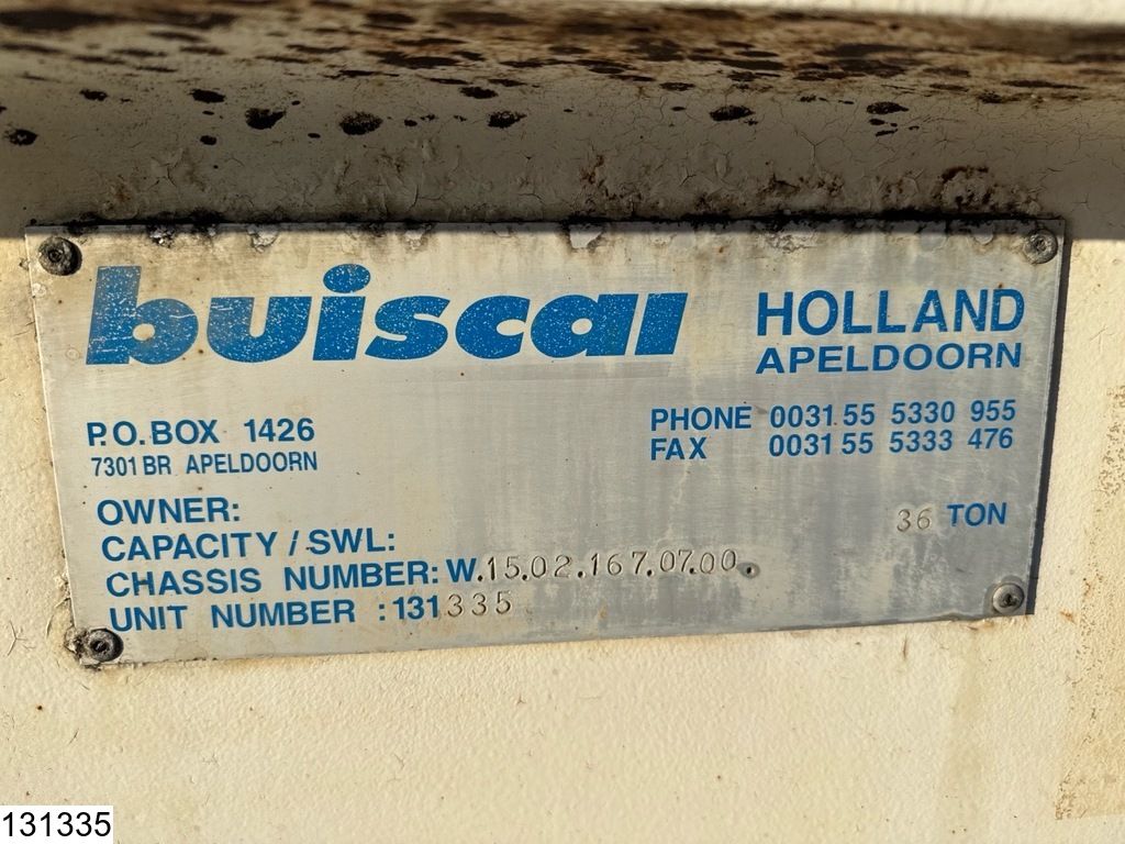 Buiscar HD36 10ft, 20ft, 30ft, 36.000KG