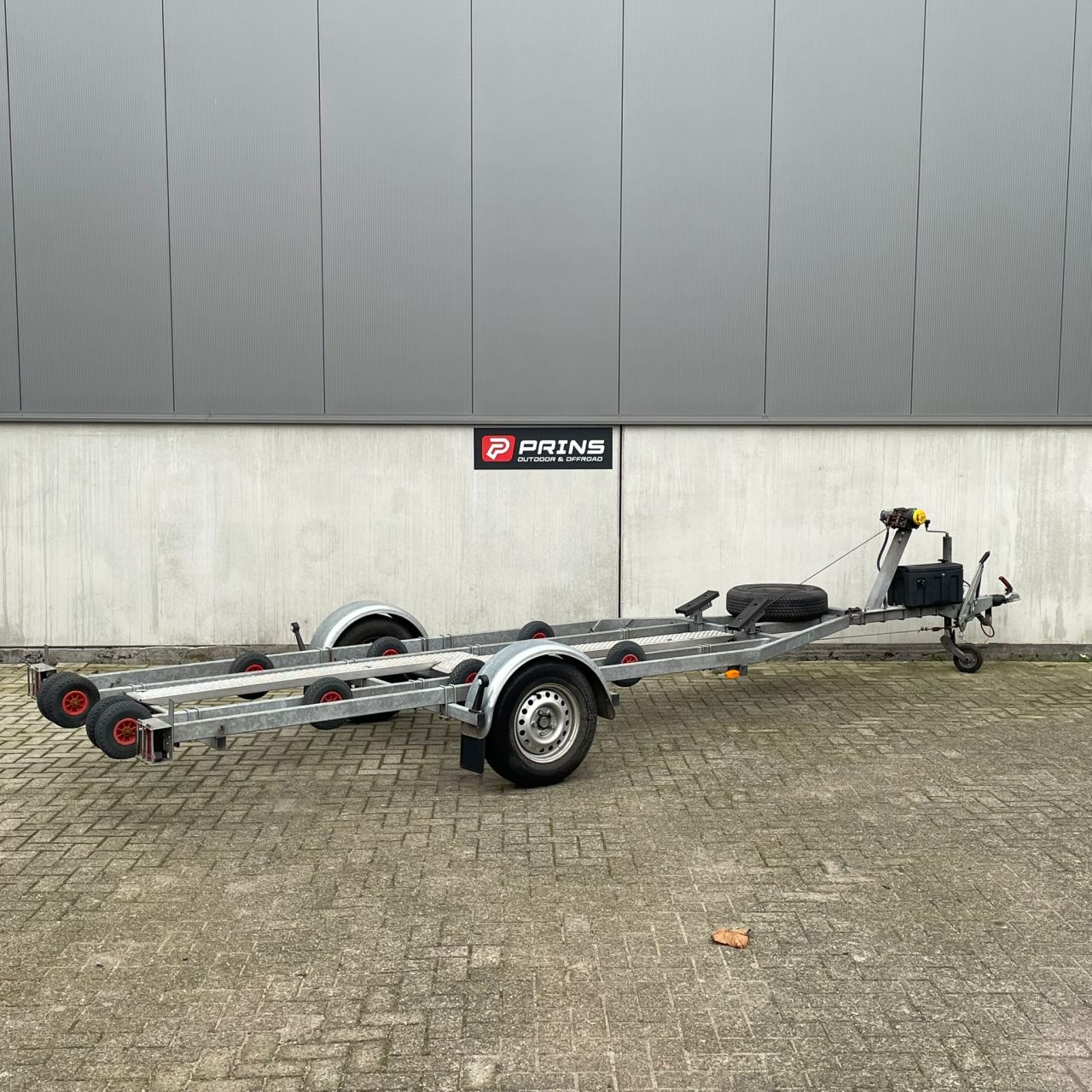 Plat bodem boot trailer