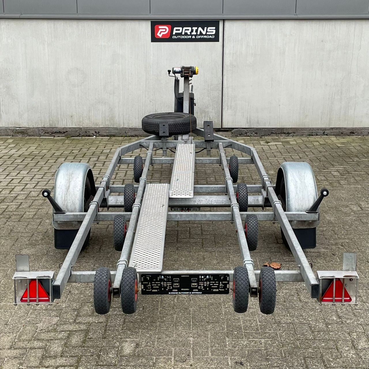 Plat bodem boot trailer