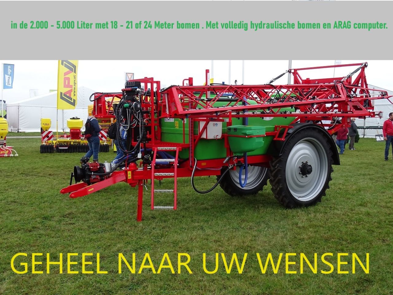 Voor veldspuiten GROOT en klein ... moet U bij Henk in Epe zijn.