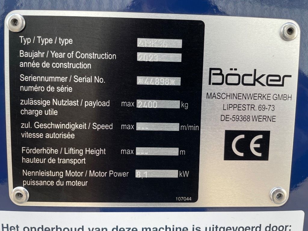 Böcker AHK 36E