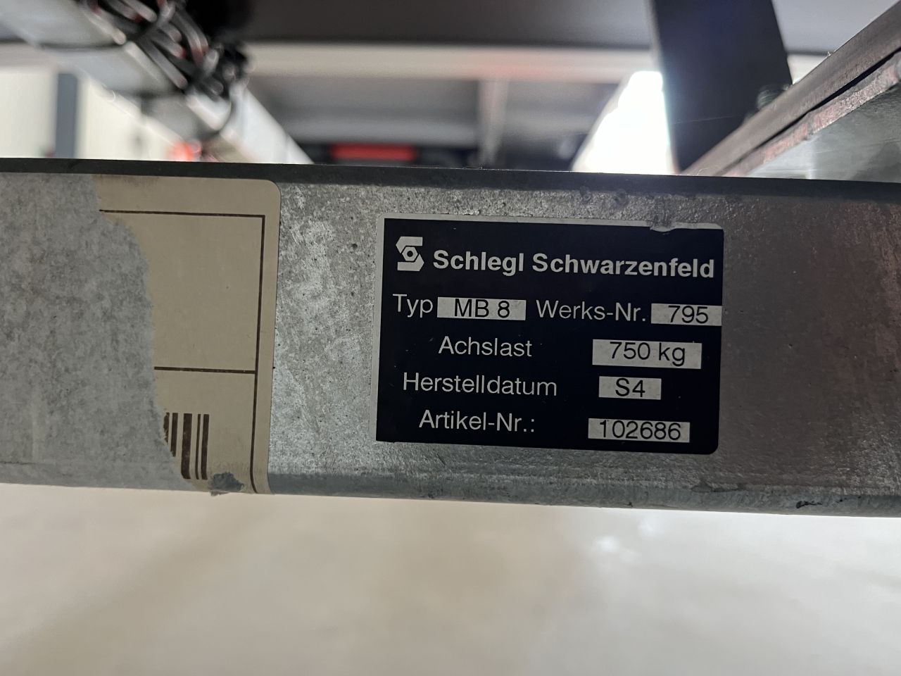Aanhangwagen 750kg