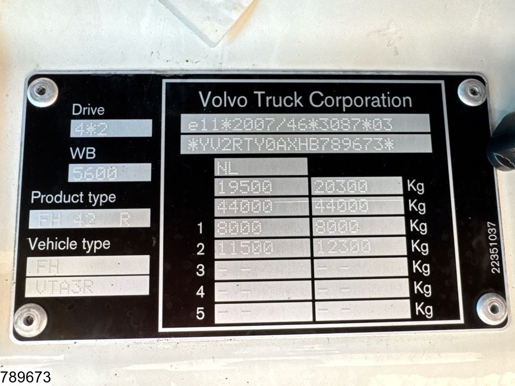 Volvo FH 460 6x2, EURO 6, Standairco, Trucktransport