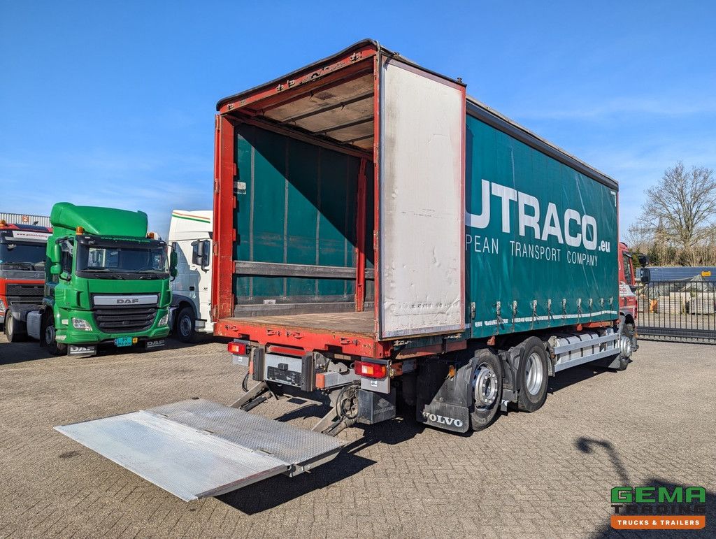 Volvo FE 280 6x2 Schlafkabine Euro6 - BDF / Schiebeplanenkasten 7,5M + Ladebordwand 1500KG - Rungen/Ständer