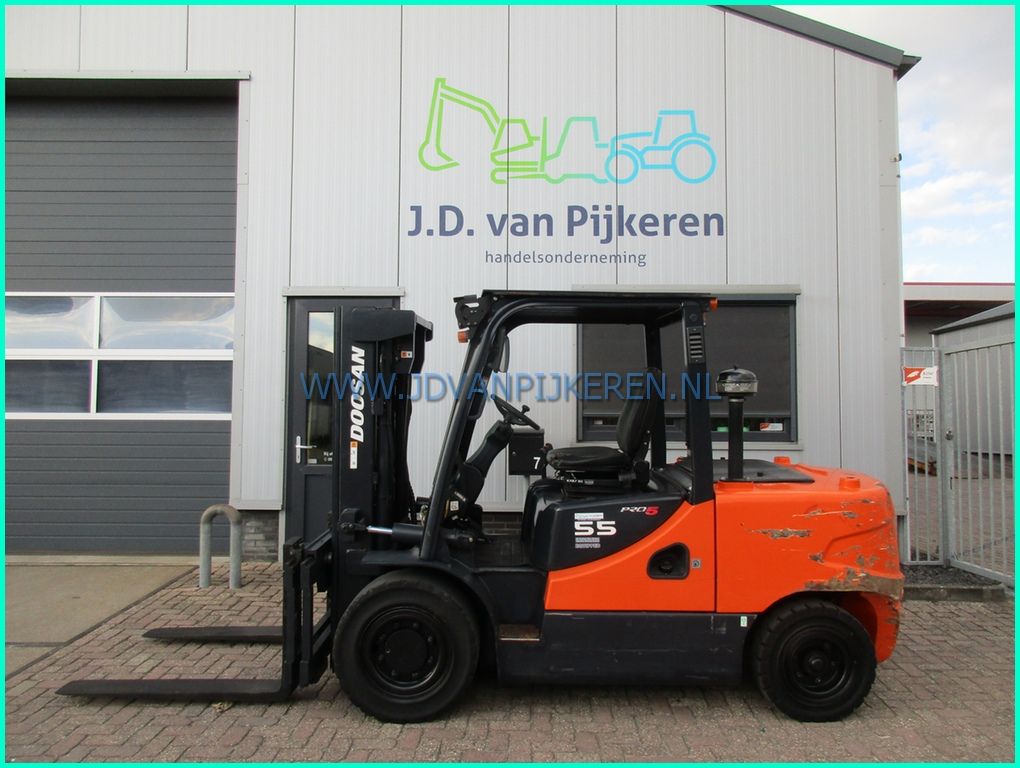 Doosan D55SC-5 diesel 5.5t triplex4.15m+sideshift+4199uur
