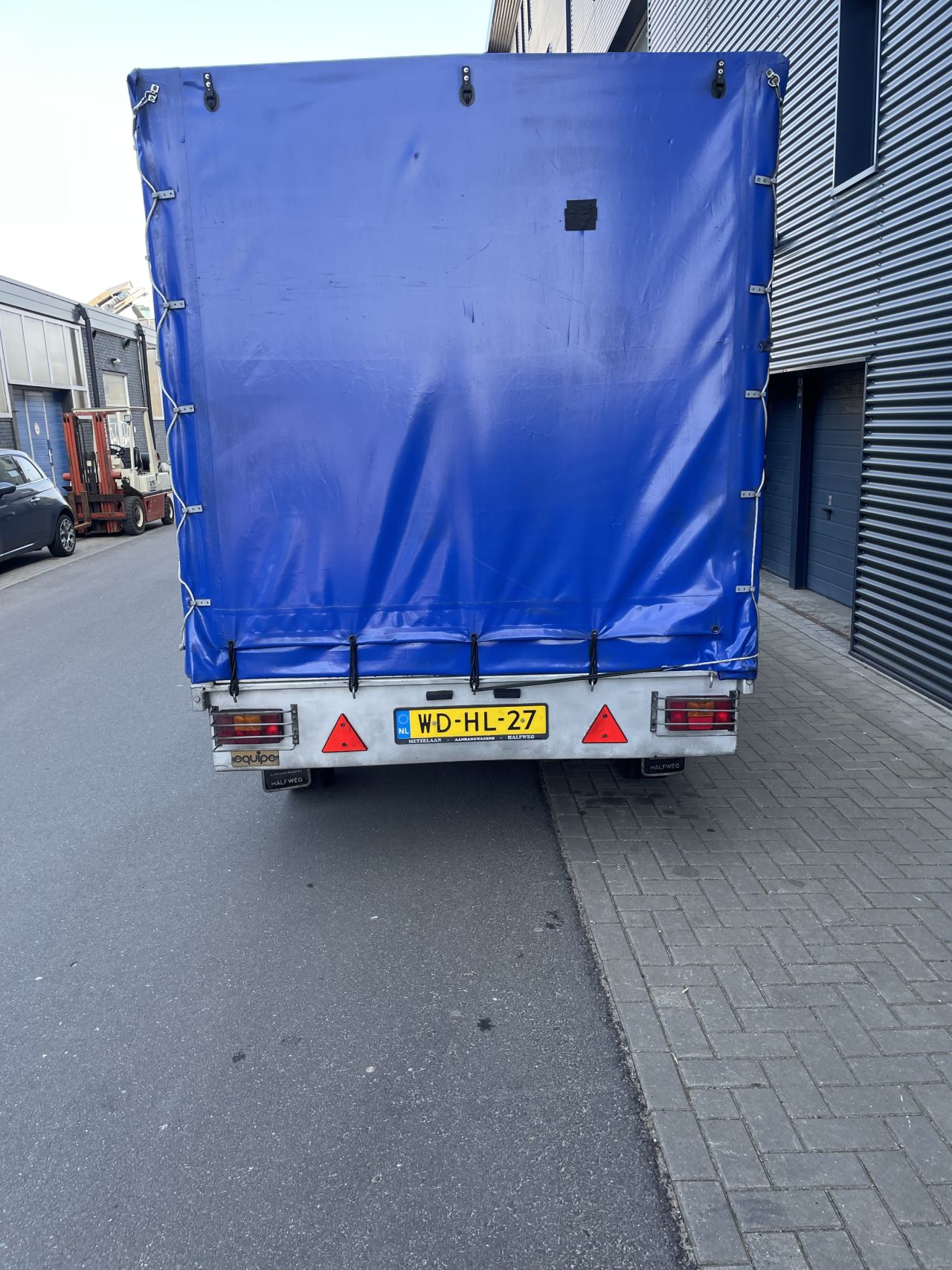 Schamelwagen huif 550 cm movers