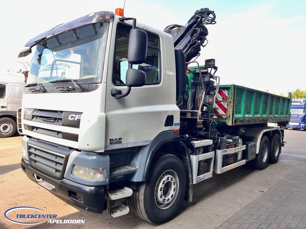 DAF CF 85.410 ATE, Hiab 166, 6x4 Steel spring TC10956