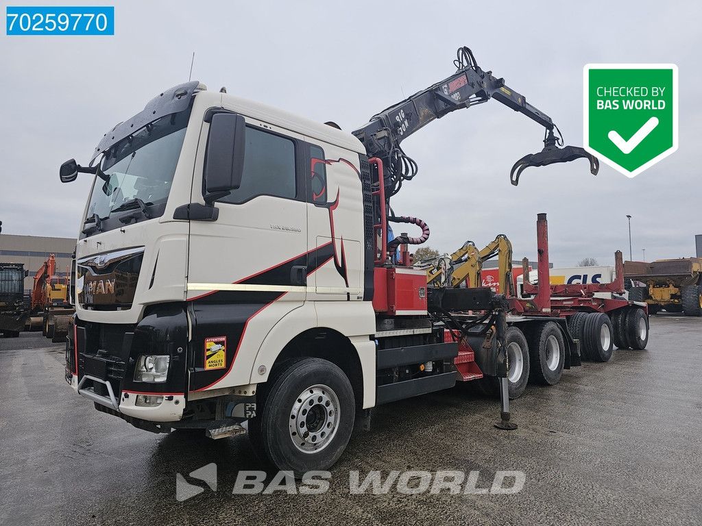 MAN TGX 26.580 6X4 Jonsered 2490 HolzKran Retarder Hiab Crane Big-Axle XL