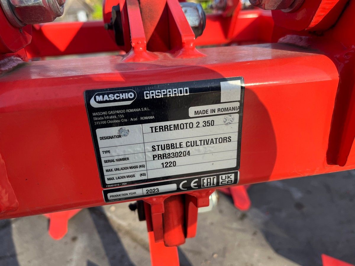 Maschio Terremoto 2 350 Smaragd / Vleugelschaarcultivator NIEUW!