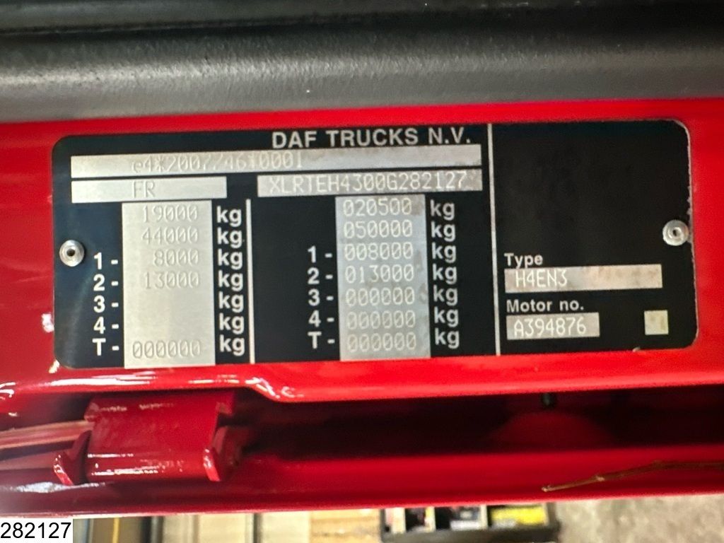 DAF XF 480 EURO 6, Retarder. Standairco, PTO