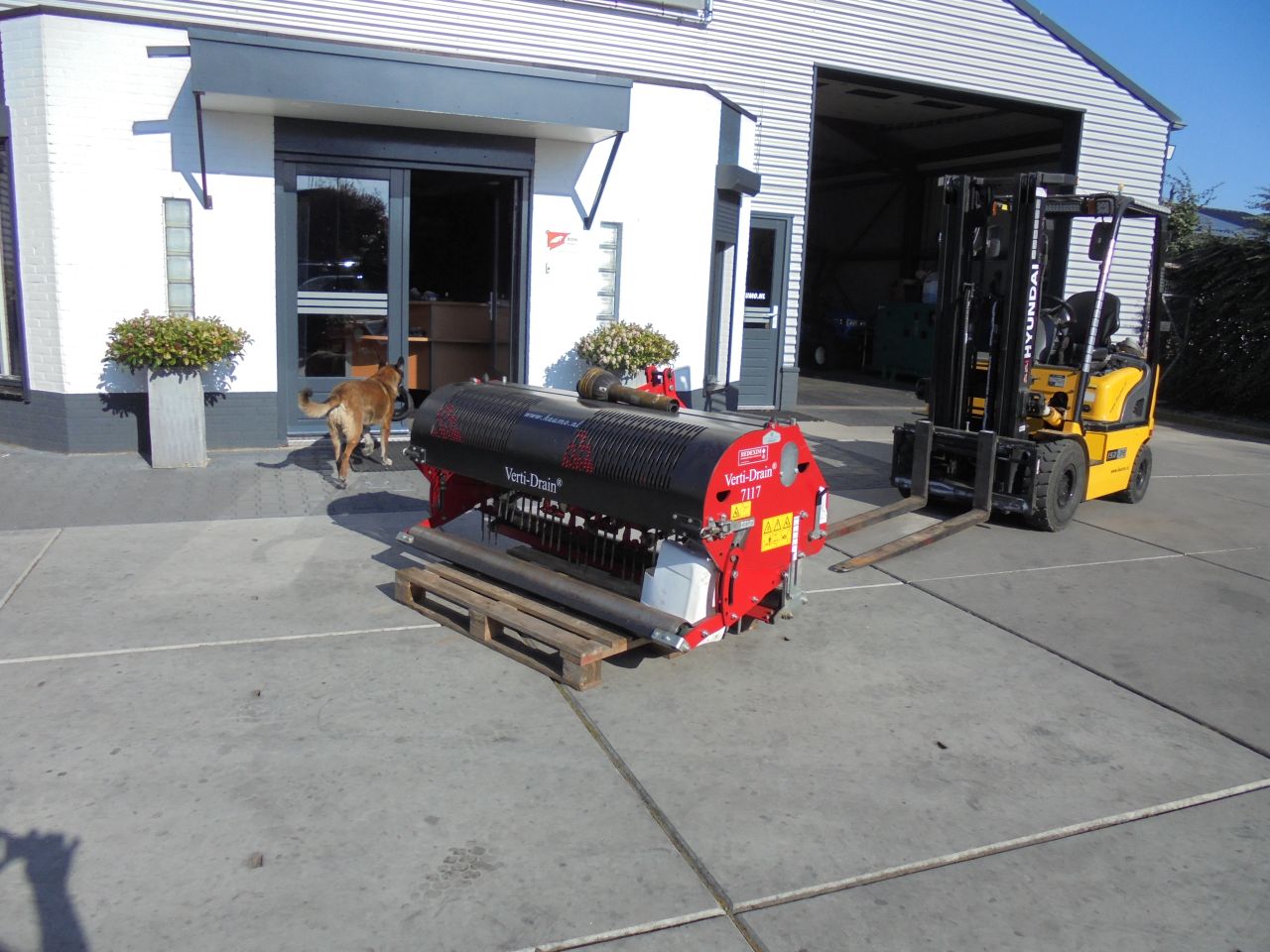 Redexim verti-drain 7117 beluchter