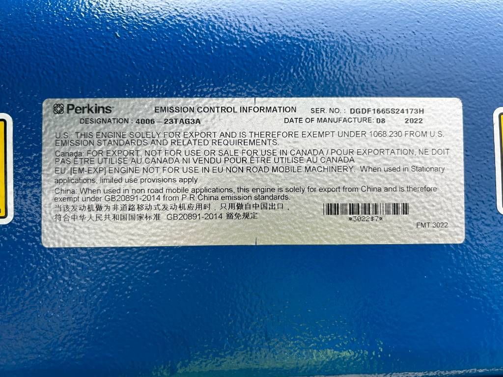 FG Wilson P900-1 - 900 kVA - Open Genset - DPX-16025-O