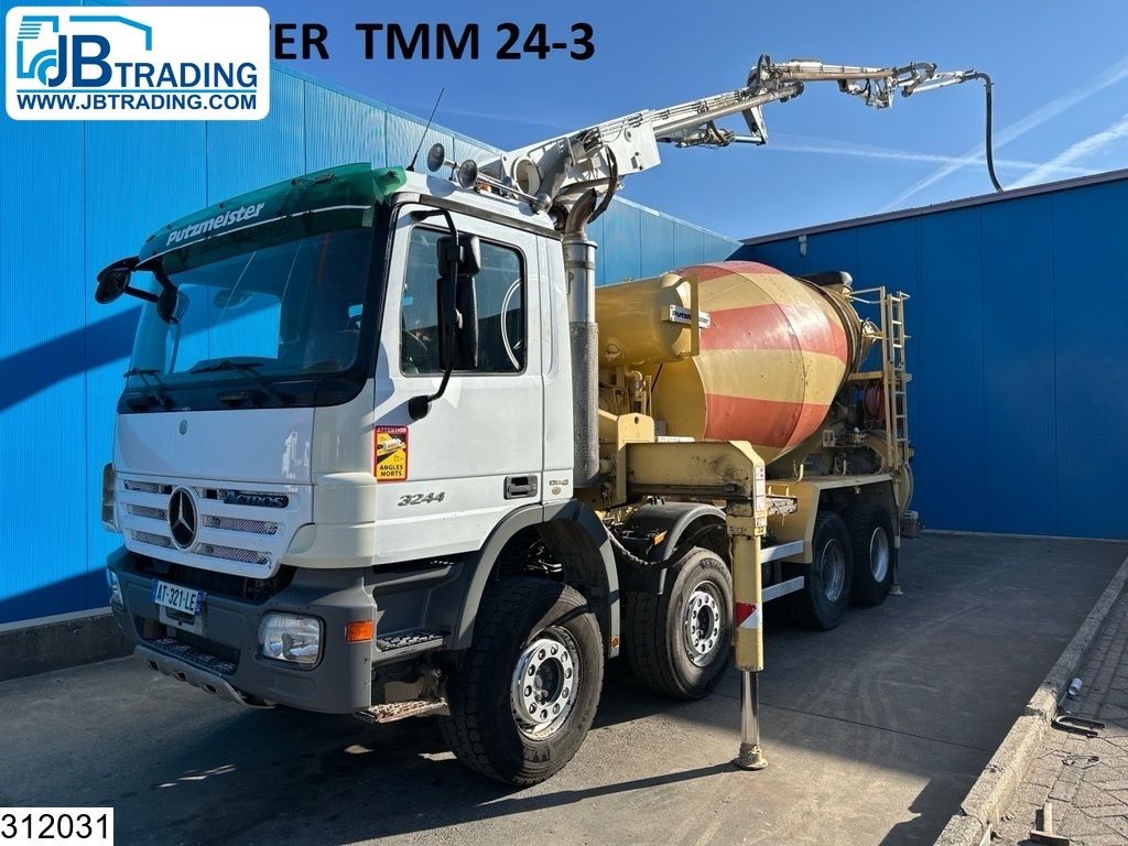 Mercedes Actros 3244 8x4, PUMI, Putzmeister, 24 MTR, Telligent 16