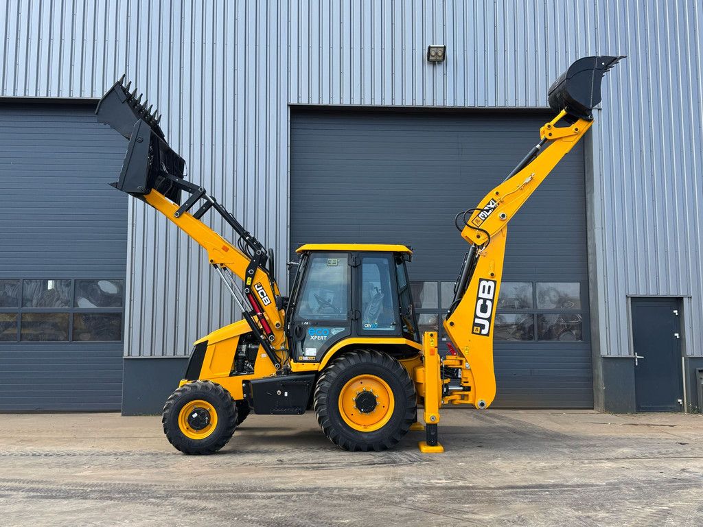 JCB 3DX (3CX) Plus 4x4 4-1 Bucket, Hammerlines