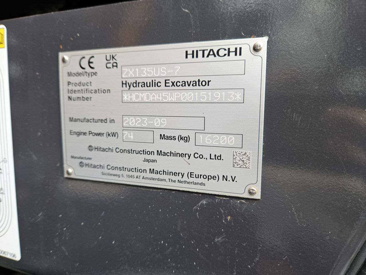 Hitachi ZX135US-7