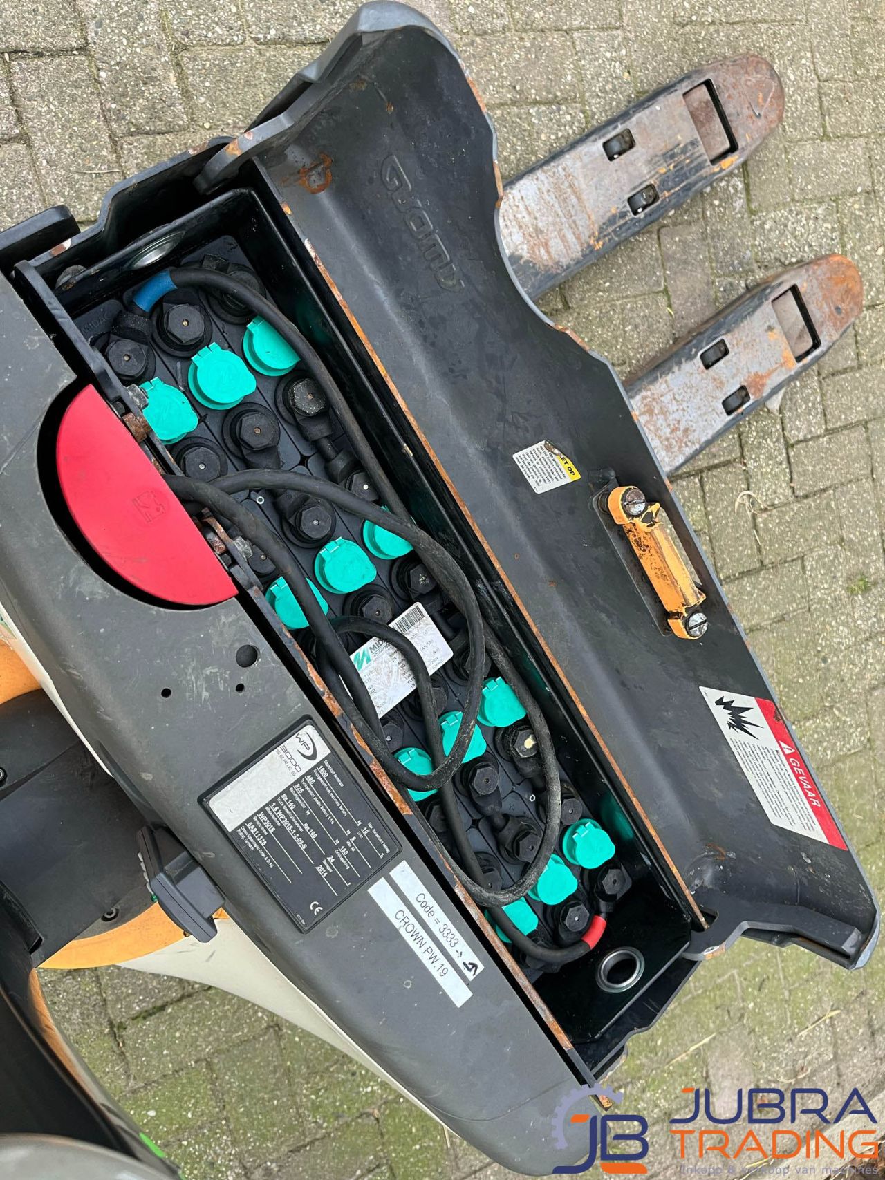 CROWN WP3015 ELEKTRISCH POMPWAGEN EUROPALLET (GOED WERKEND)