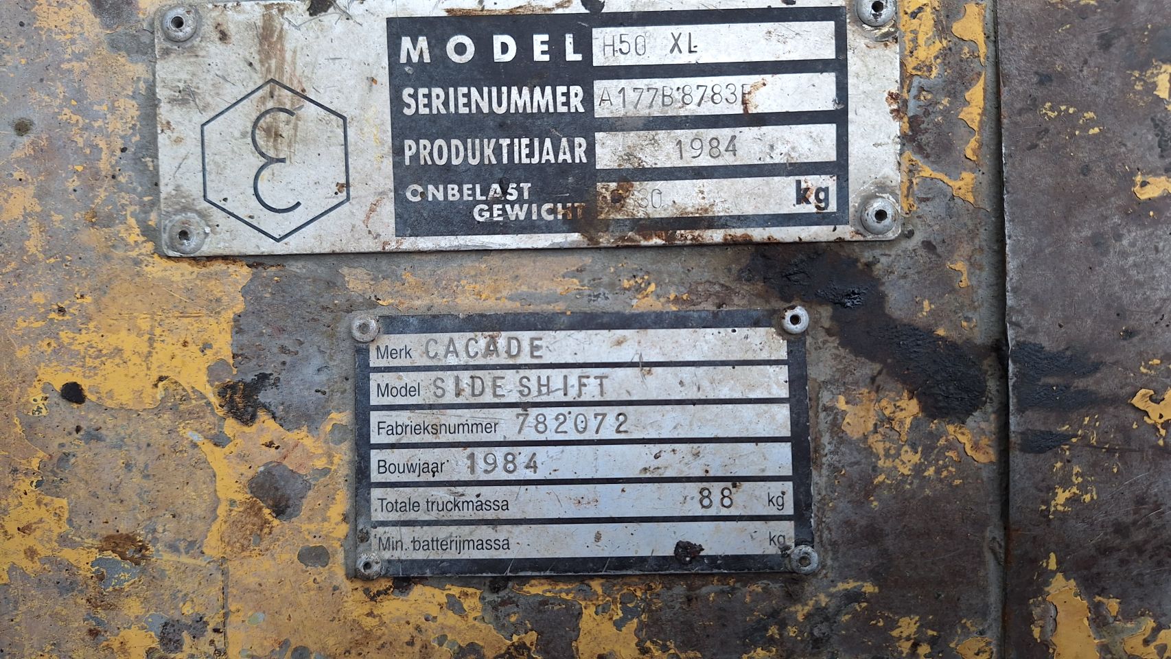 Heftruck Hyster H50 XL zijshift