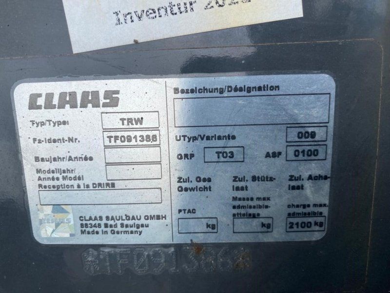 Claas Transportfahrwerk für Orbis